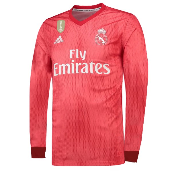 Camiseta Real Madrid 3ª ML 2018-2019 Rojo
